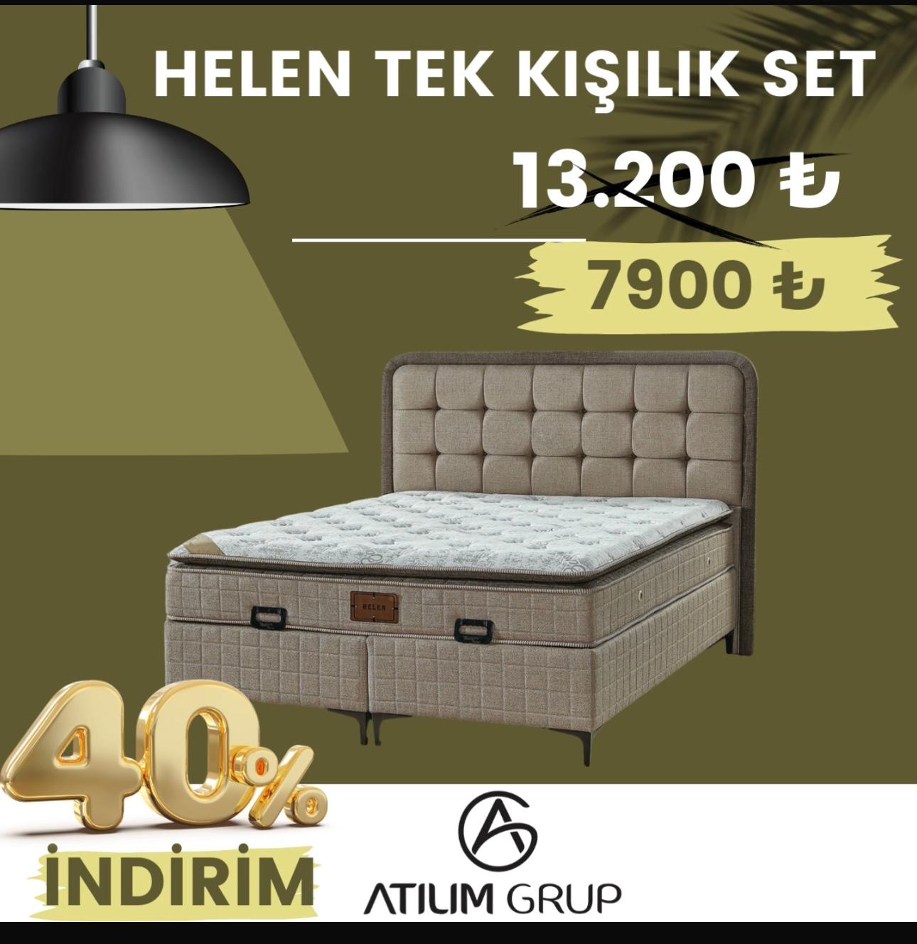 HELEN TEK KİŞİLİK YATAK SETİ